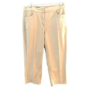 Chicos tan capris. Lightweight. Front pockets button and zip size 1 Medium
C